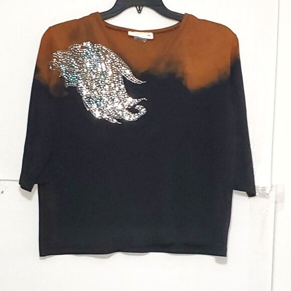 A Foxee Pullover Top Fairycore Whimsigoth Career Evening Studded Y2K XL - Picture 1 of 11